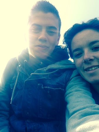 Selfie Nicolas Céline Galway juin 2014 resultat